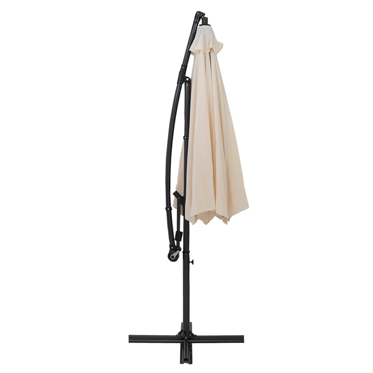 Ausleger-Sonnenschirm 3m - Creme