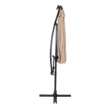 LED Ausleger-Sonnenschirm 3m - Beige