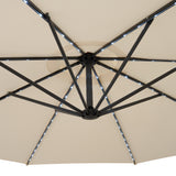 LED Ausleger-Sonnenschirm 3m - Creme - view 7
