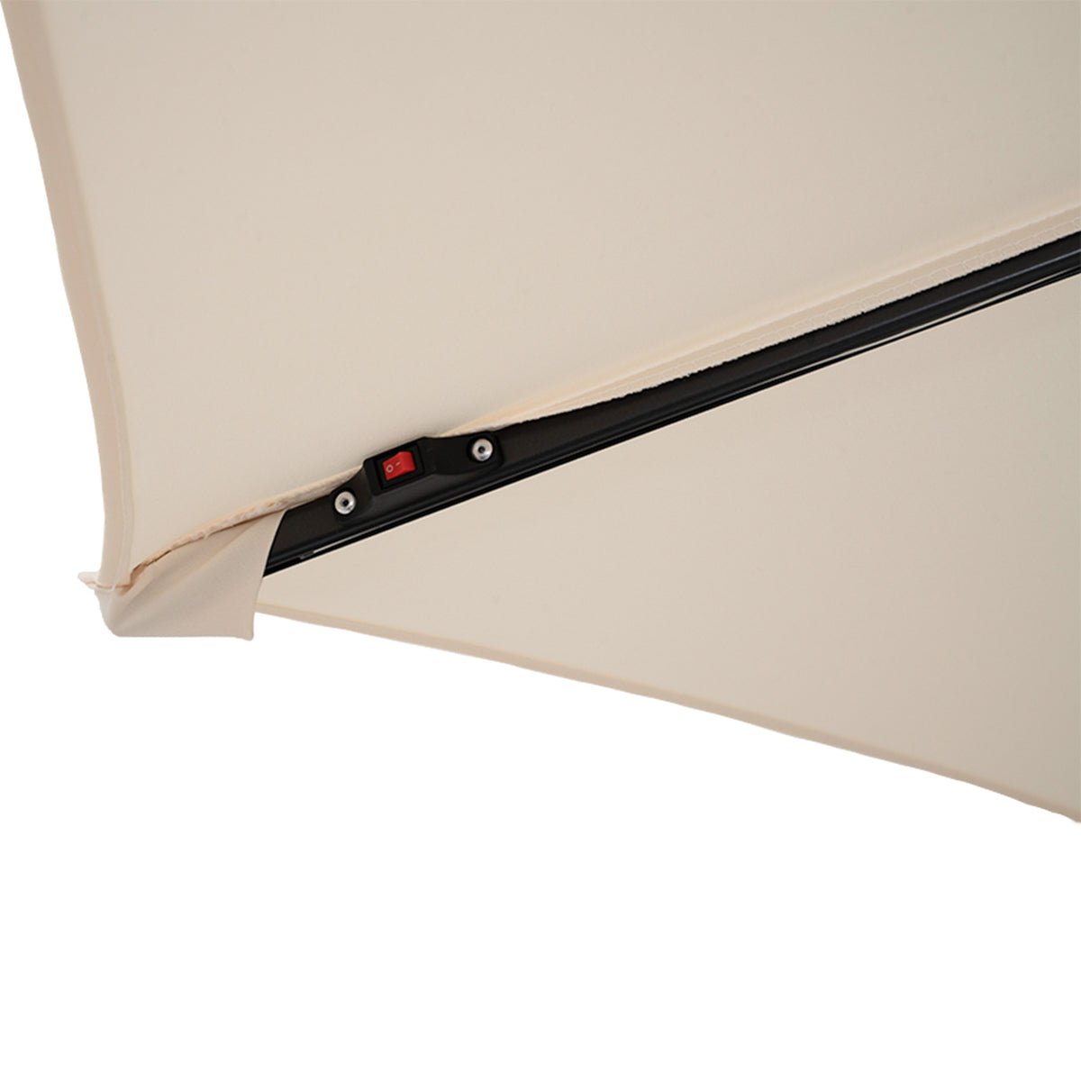 LED Ausleger-Sonnenschirm 3m - Creme - view 9