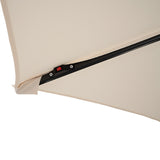 LED Ausleger-Sonnenschirm 3m - Creme - view 9