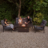 5-Sitzer Gartenmöbel mit Feuerstelle & Liegegestellung - view 12