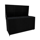 Rattan-Kissen-Auflagenkiste 700L – Schwarz - view 13