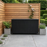 Rattan-Kissen-Auflagenkiste 700L – Schwarz - view 14