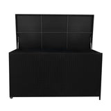Rattan-Kissen-Auflagenkiste 700L – Schwarz - view 2