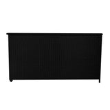 Rattan-Kissen-Auflagenkiste 700L – Schwarz - view 3