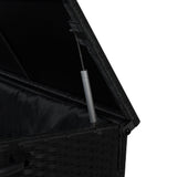 Rattan-Kissen-Auflagenkiste 700L – Schwarz - view 7