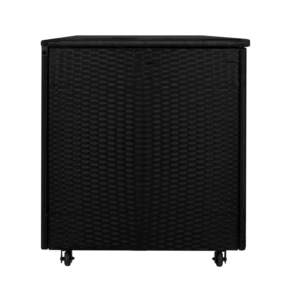 Rattan-Kissen-Auflagenkiste 700L – Schwarz - view 8