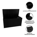 Rattan-Kissen-Auflagenkiste 700L – Schwarz - view 6