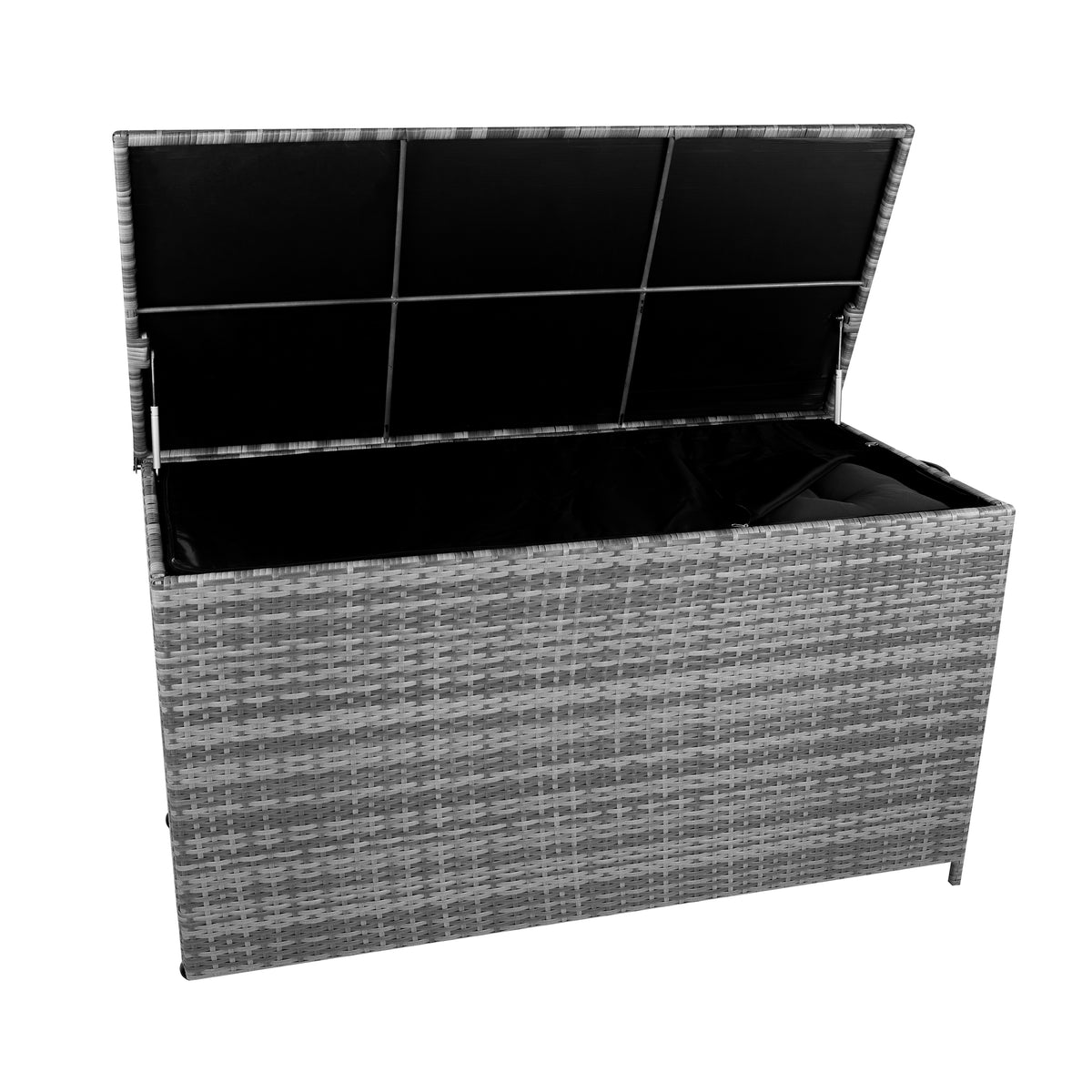 Rattan-Kissen-Auflagenkiste 700L – Grau
