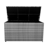Rattan-Kissen-Auflagenkiste 700L – Grau