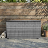Rattan-Kissen-Auflagenkiste 700L – Grau