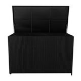 Rattan-Kissen-Auflagenkiste 996L – Schwarz - view 3