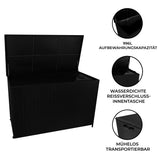 Rattan-Kissen-Auflagenkiste 996L – Schwarz - view 2