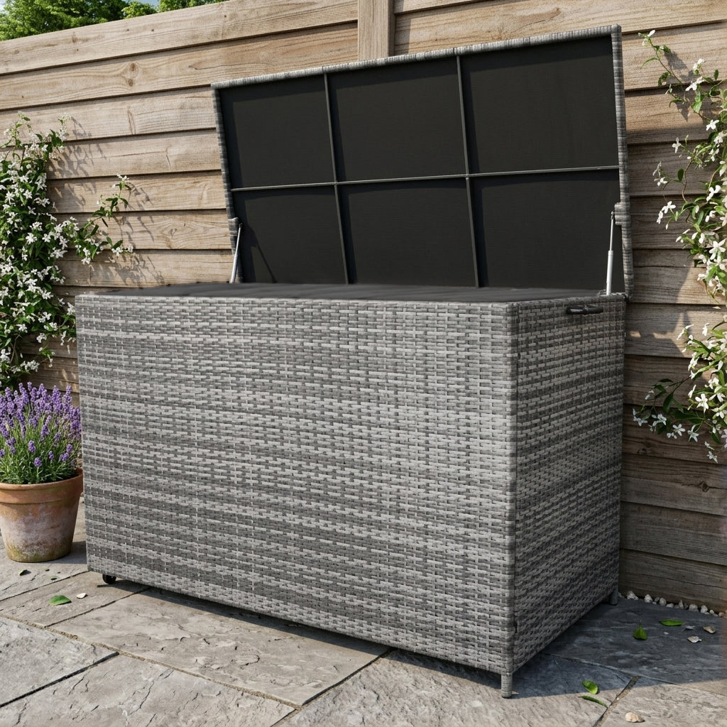Rattan-Kissen-Auflagenkiste 996L – Grau - view 14