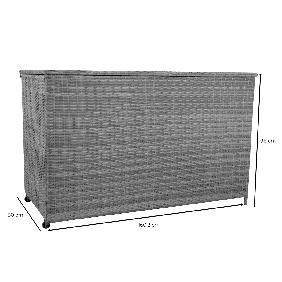 Rattan-Kissen-Auflagenkiste 996L – Grau - view 6