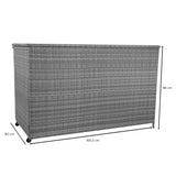 Rattan-Kissen-Auflagenkiste 996L – Grau - view 6