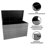 Rattan-Kissen-Auflagenkiste 996L – Grau - view 2