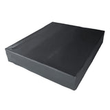 Schwarze, quadratische Auflage für Liegestuhl aus strapazierfähigem Material, ideal für Komfort und Stil im Außenbereich
