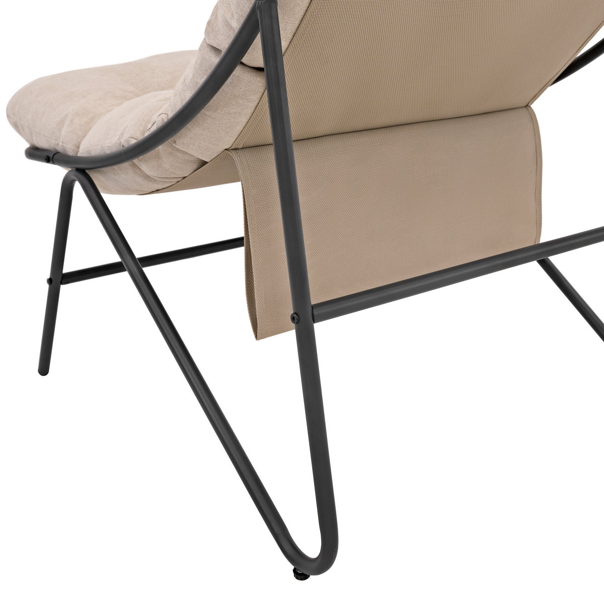 3-Teiliges Bistro-Set – Grau mit Cremefarbenden Kissen - view 6
