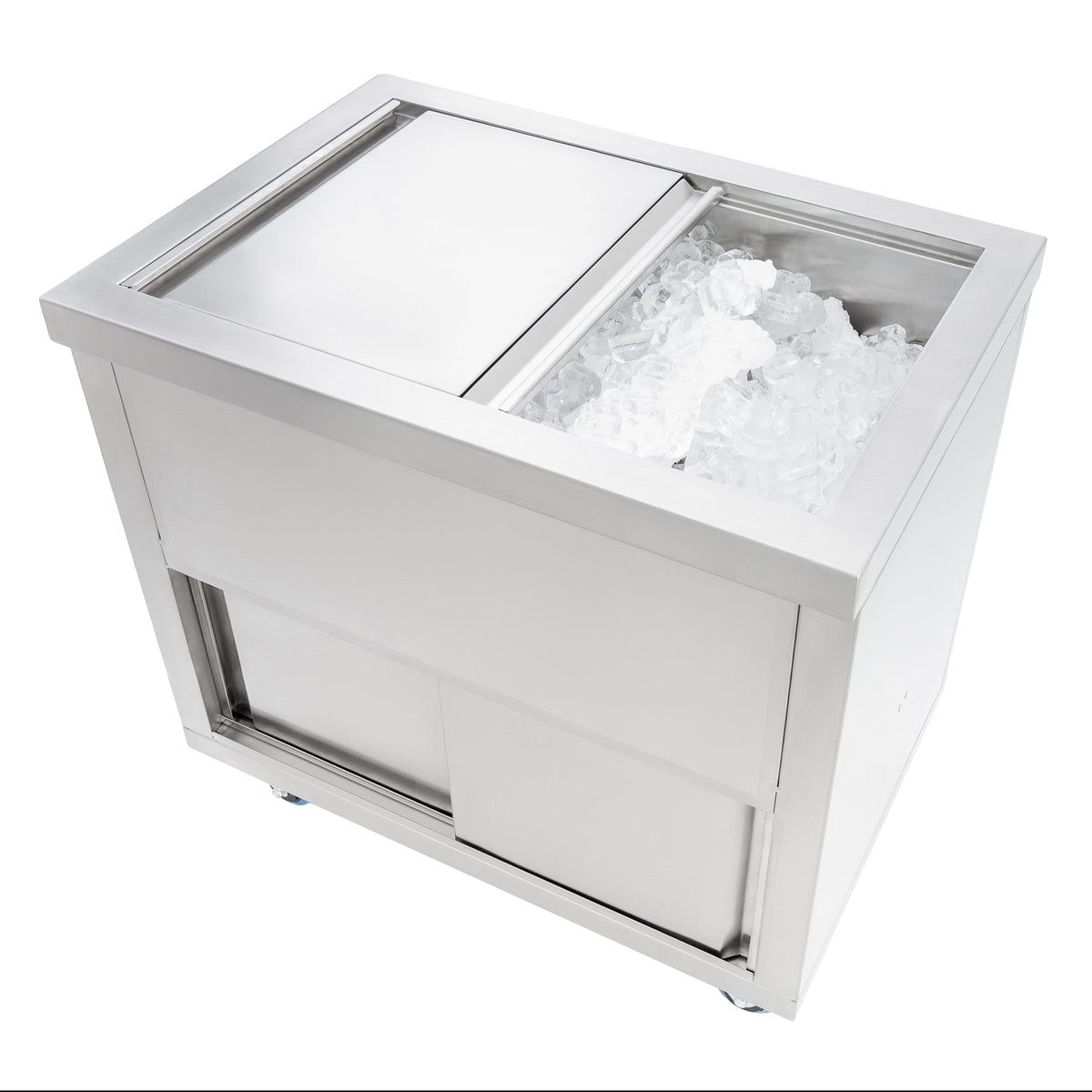 Mobiler Cocktail-Bar-Station mit 800mm Eiswürfelwagen - view 9
