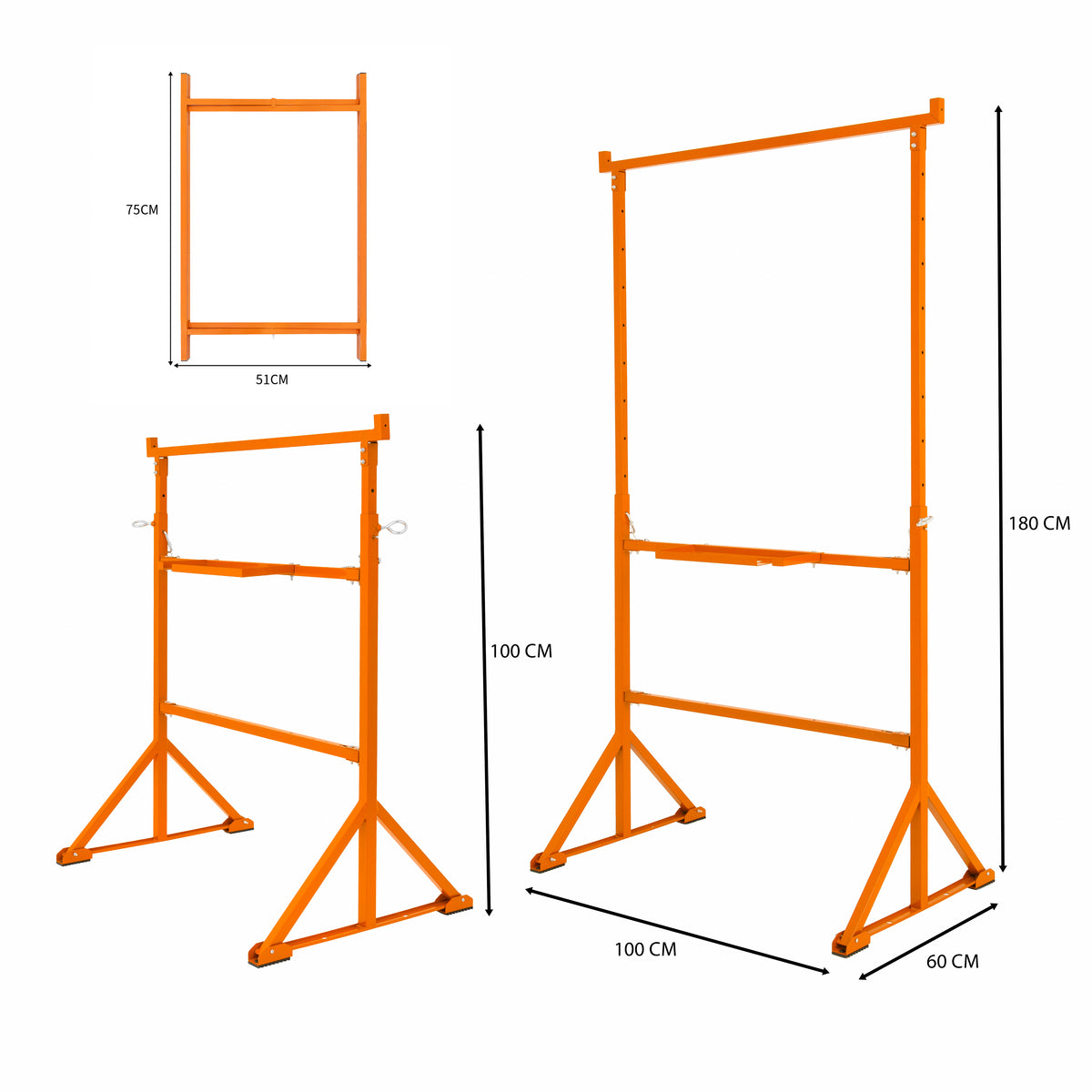 2x Arbeitsböcke & 3x Mörtelbrettständer 750 mm H - view 6