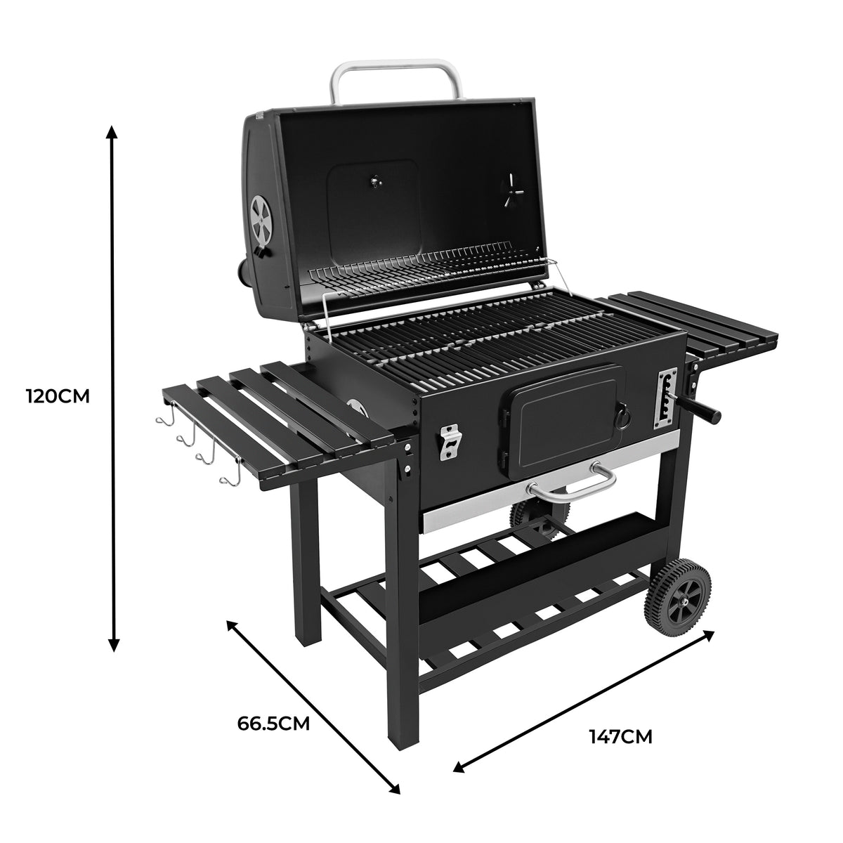 XXL-BBQ-Räuchergrill & Holzspäne/-stücke - view 5