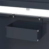 Dreifach Mülltonnenbox aus Metall mit Grauer Tür - view 7