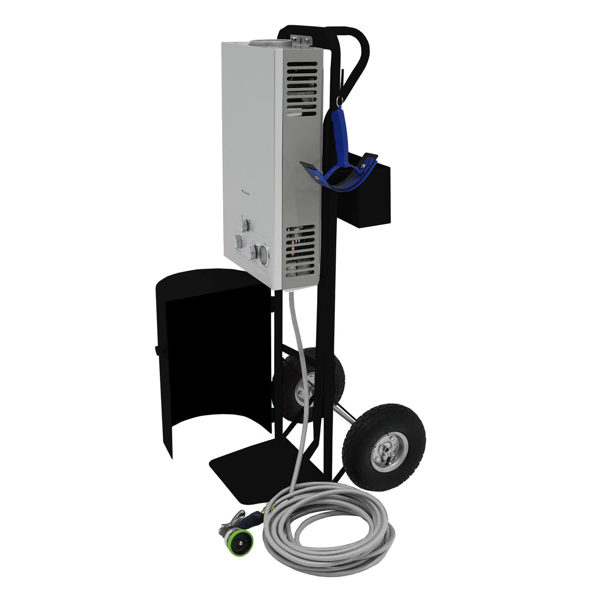 Deluxe Tragbare Pferdedusche & Kabellose Pferd-Schermaschine - Schwarz