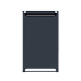 Mülltonnenbox aus Metall mit Grauholzoptiktür - view 2