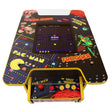 Bunter Arcade Spielautomat mit 60 klassischen Spielen, darunter Pac-Man und Frogger, glänzende Oberfläche und leuchtende Tasten in Gelb und Rot
