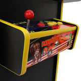 Bunter Arcade Spielautomat mit 60 klassischen Spielen, leuchtenden Tasten, einem Joystick und einem nostalgischen Design, das Retro-Gaming verkörpert