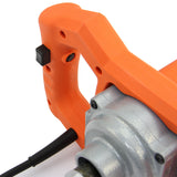 Der orangefarbene Griff des T-Mech Rührwerks mit rutschfester Textur und einem stabilen Metallgehäuse sorgt für sicheren Halt und einfache Handhabung