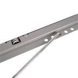Ausziehbarer Edelstahl-Eckschrank mit glatten, silbernen Oberflächen, robustem Material und präzisen Mechanismen für einfache Handhabung und Langlebigkeit
