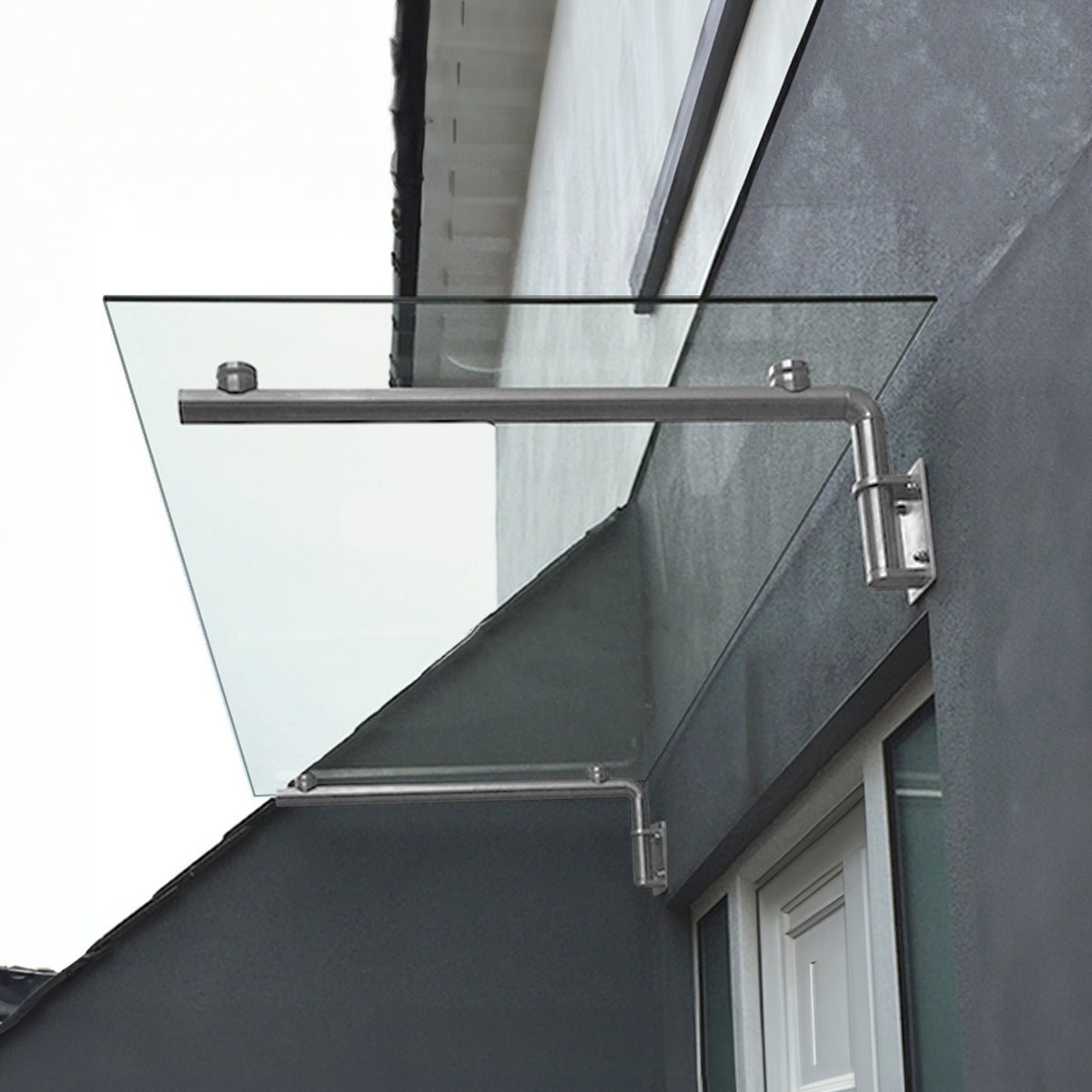 Haustür Vordach Glas - 120cm x 80cm - view 4