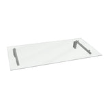 Glas Vordach & Halterungen, 144cm B, 80cm T - view 7