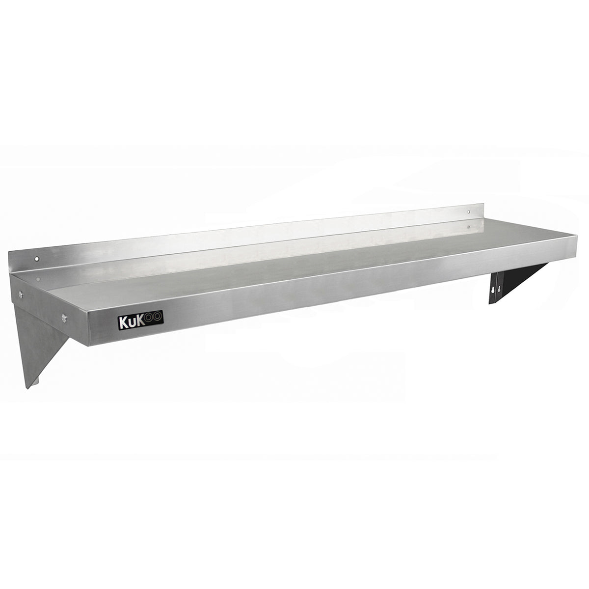 Hochwertiges, langlebiges Wandregal aus Edelstahl, 1400mm x 300mm, mit glatter Oberfläche und stabilen Halterungen, ideal für Gastronomie und Küche