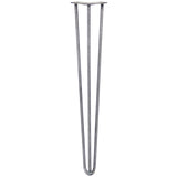 Rohstahl Tischbeine mit 3 Streben, 71 cm hoch, schlankes Design, matte Oberfläche, ideal für DIY-Möbelprojekte und moderne Einrichtungsstile