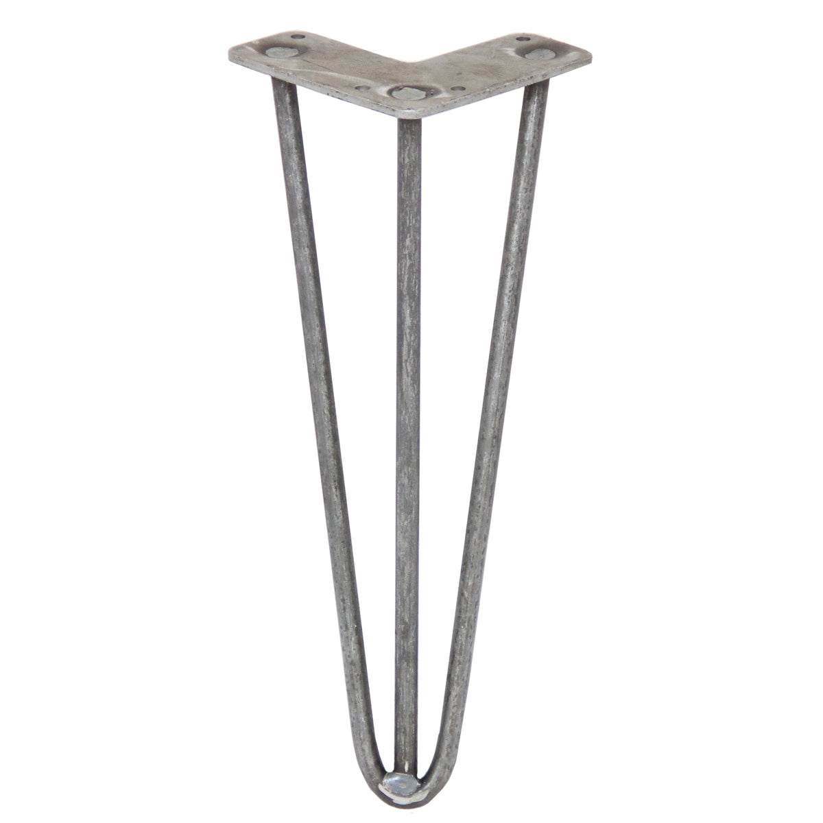 Vier 30,5 cm lange Hairpin Tischbeine aus robustem Metall mit drei Streben und 10 mm Durchmesser, ideal für moderne Möbelgestaltungen