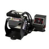 Sublimationsbecherpresse in Schwarz mit digitalem Display, robustem Griff und Heizplatte für präzises Drucken auf Tassen und Bechern