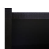 Schwarze A1200 Verkaufstheke mit glatter, mattschwarzer Oberfläche und robustem Design, ideal für Einzelhandelsumgebungen