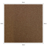 Sandfarbene Teppichfliese mit einer strukturierten Oberfläche, quadratisch, 50 cm x 50 cm, ideal für eine Fläche von 5 m², vielseitig einsetzbar