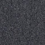 Kohle-schwarze Teppichfliesen im Format 50 x 50 cm, mit feiner Struktur und strapazierfähigem Material, ideal für vielseitige Bodenbeläge