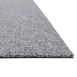 20 Teppichfliesen in Platingrau, 50 x 50 cm, mit weicher, strukturierter Oberfläche und robustem Material für vielseitige Anwendungen im Innenbereich