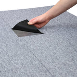 20 Teppichfliesen in Platingrau, 50 x 50 cm, mit strukturierter Oberfläche und leichtem Anbringen, ideal für moderne Innenräume
