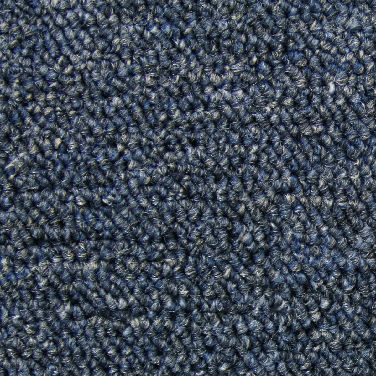 Teppichfliesen in Sturmblau, 50 x 50 cm, mit weicher, strukturierter Oberfläche und robustem Material, ideal für Wohn- und Arbeitsräume
