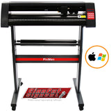 Schwarzer PixMax 720mm Schneideplotter mit rotem Akzent, stabiler Metallbasis, kompatibel mit Windows und Mac, inklusive SignCut Software