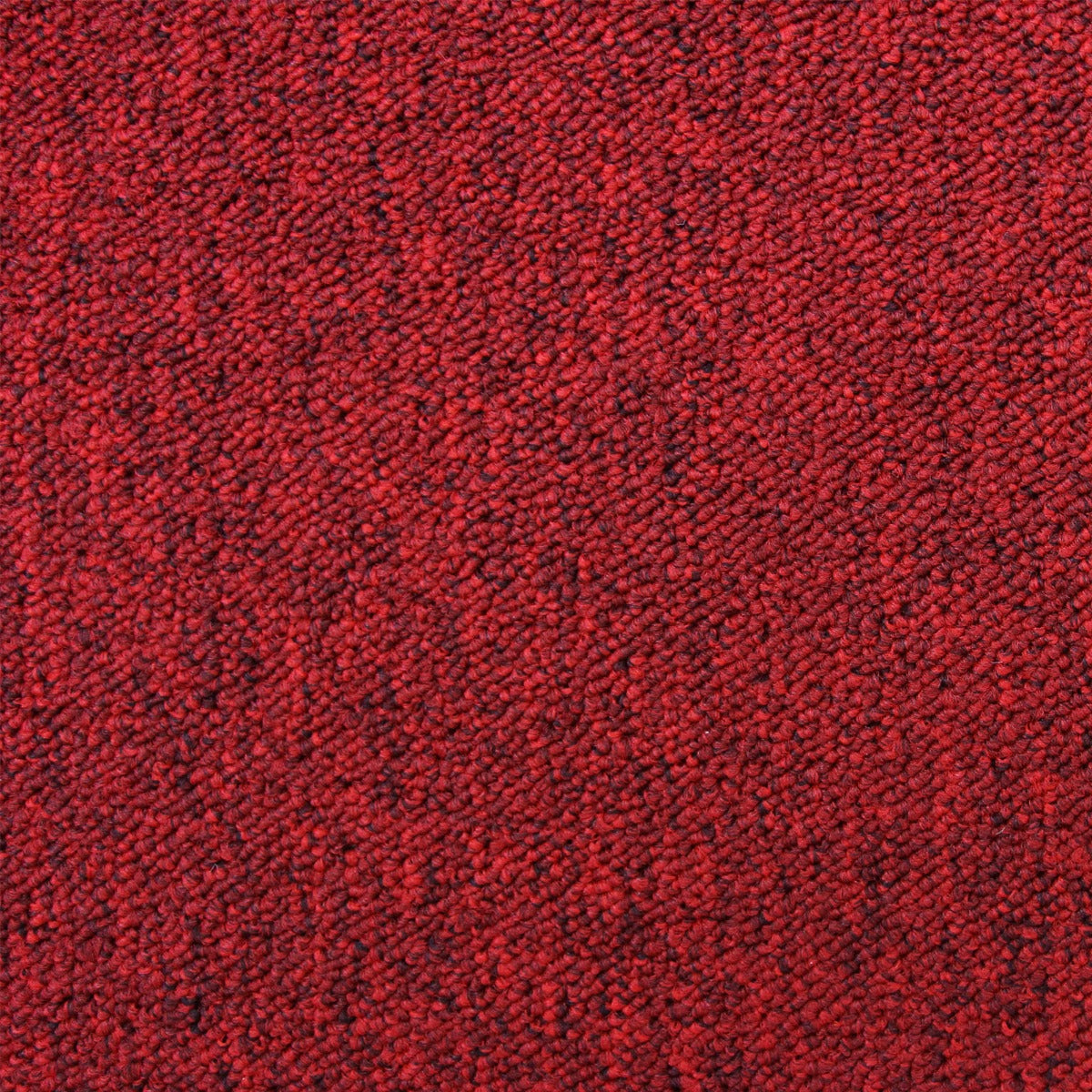 20 Stück Teppichfliesen in Fieberrot, 50 x 50 cm, mit strukturierter, weicher Oberfläche und lebendiger, intensiver Farbgebung für stilvolle Räume