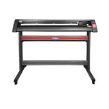 Schwarzer 1350mm Vinylschneider mit robustem Ständer, präziser Schneideeinheit und benutzerfreundlichem Bedienfeld für einfache Anwendung