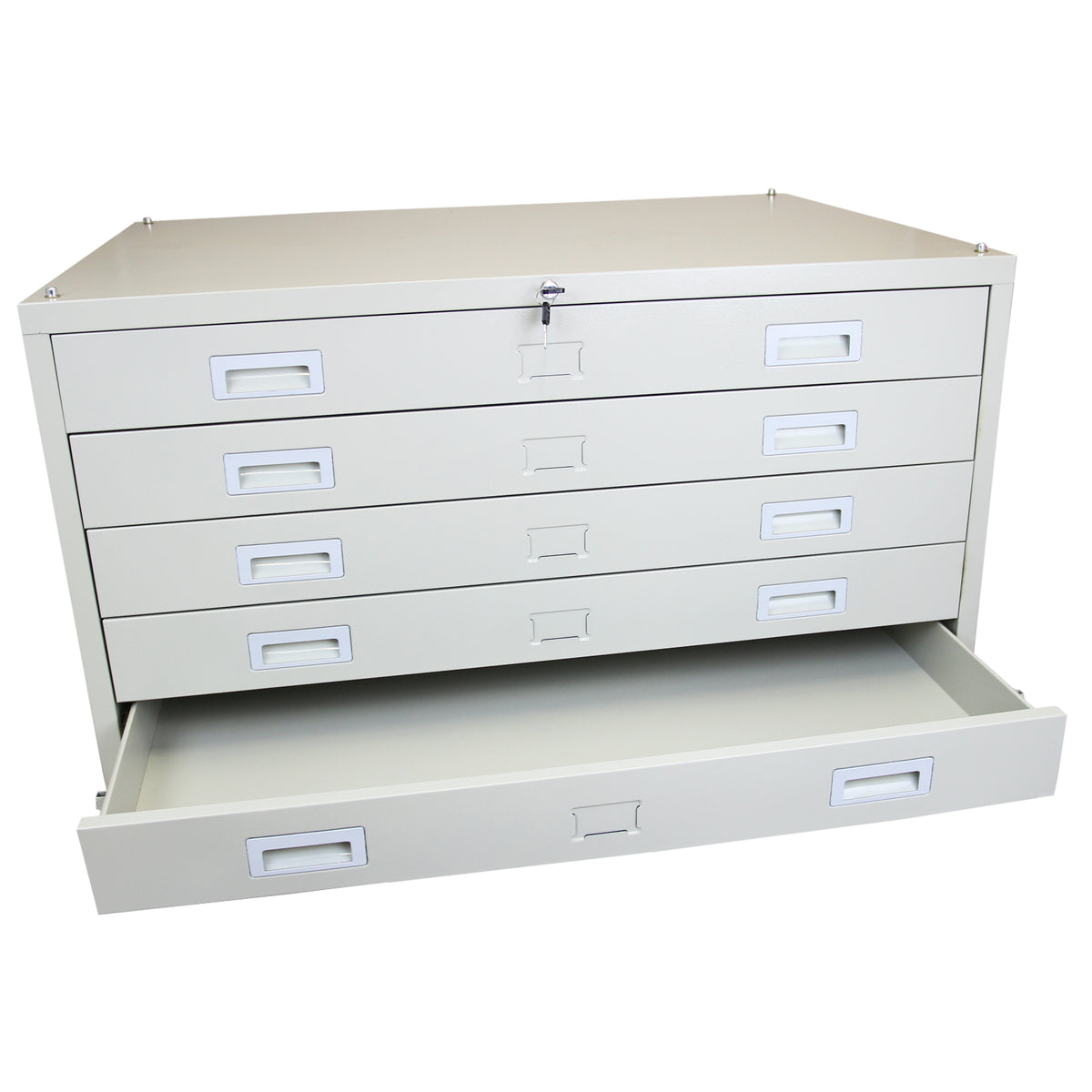 Heller, robuster Architektenschrank mit fünf Schubladen, aus Metall, ideal zur Aufbewahrung von Plänen und Zeichnungen, mit einem modernen Design